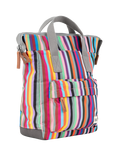 ROKA London Bantry B Recycled Canvas Small Backpack, 7L, Multi Stripe