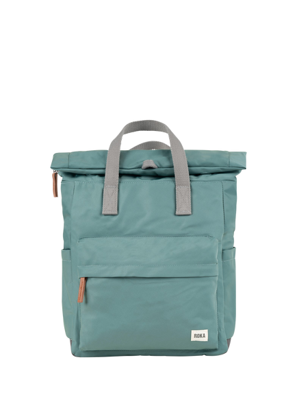 ROKA London Canfield B Recycled Nylon Rolltop Backpack, 15L, Sage