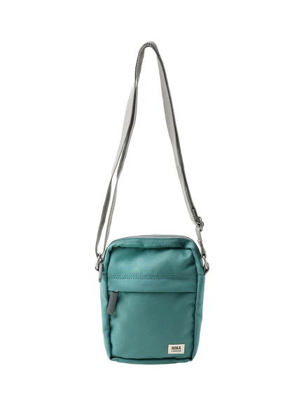 ROKA London Bond Recycled Canvas Crossbody Pocket Bag, 1.5L, Sage