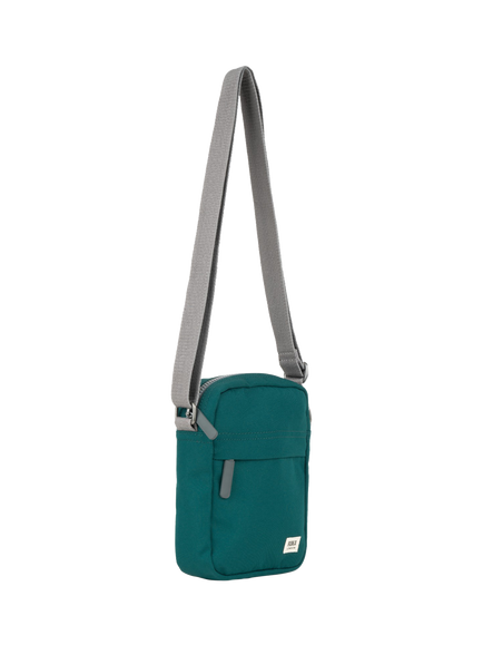ROKA London Bond Recycled Canvas Crossbody Pocket Bag, 1.5L - view 2, Teal