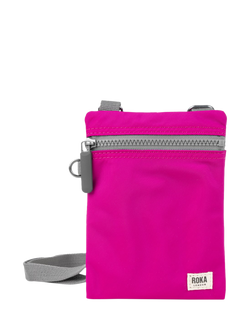 ROKA London Chelsea Recycled Nylon Crossbody Pocket Bag, Candy