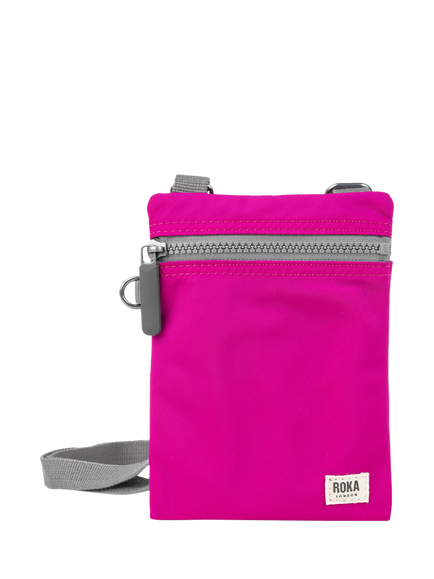 ROKA London Chelsea Recycled Nylon Crossbody Pocket Bag, Candy