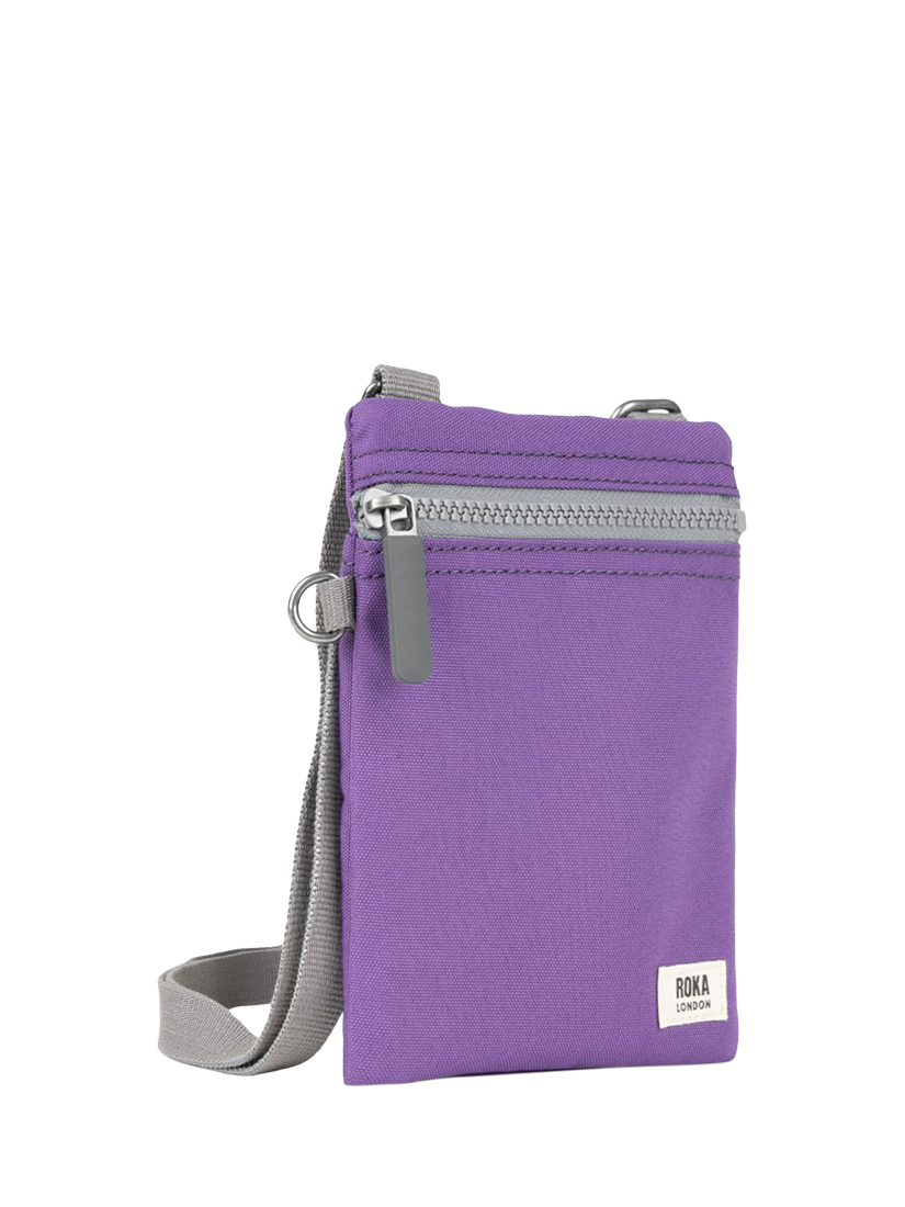 Product image 2 of 6, which shows ROKA London Chelsea Recycled Canvas Crossbody Pocket Bag