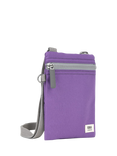 ROKA London Chelsea Recycled Nylon Crossbody Pocket Bag, Imperial Purple