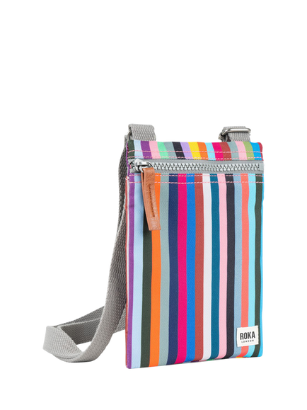 ROKA London Chelsea Canvas Crossbody Pocket Bag - view 2, Multi Stripe