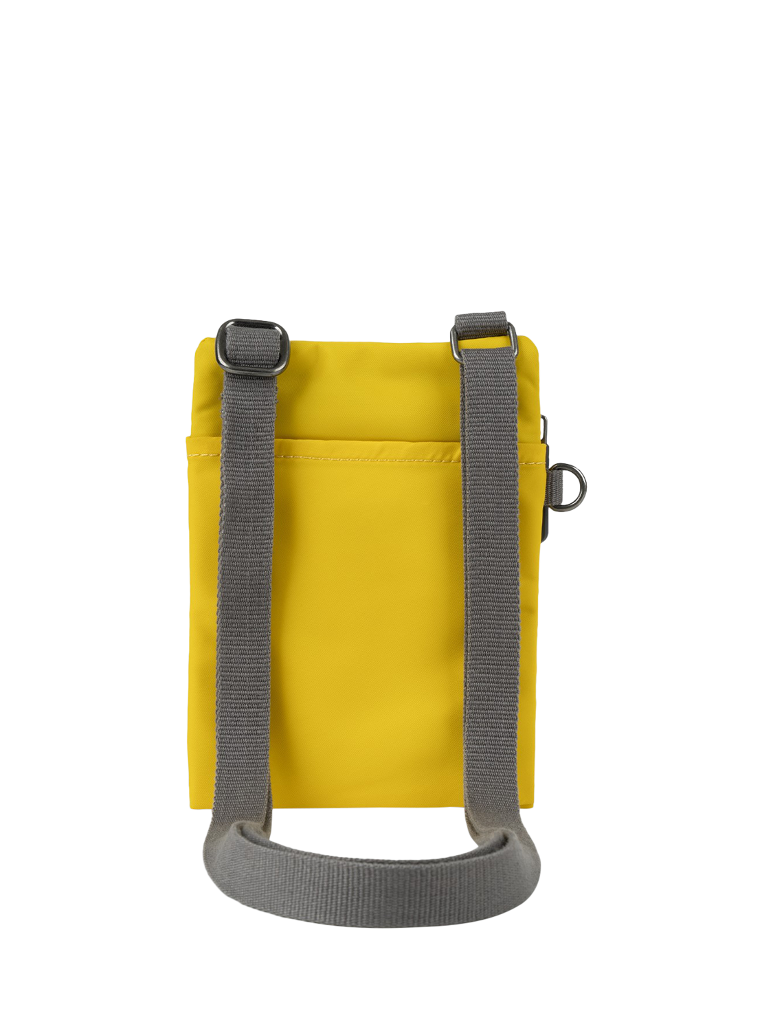 Product image 3 of 6, which shows ROKA London Chelsea Recycled Nylon Crossbody Pocket Bag, Mustard