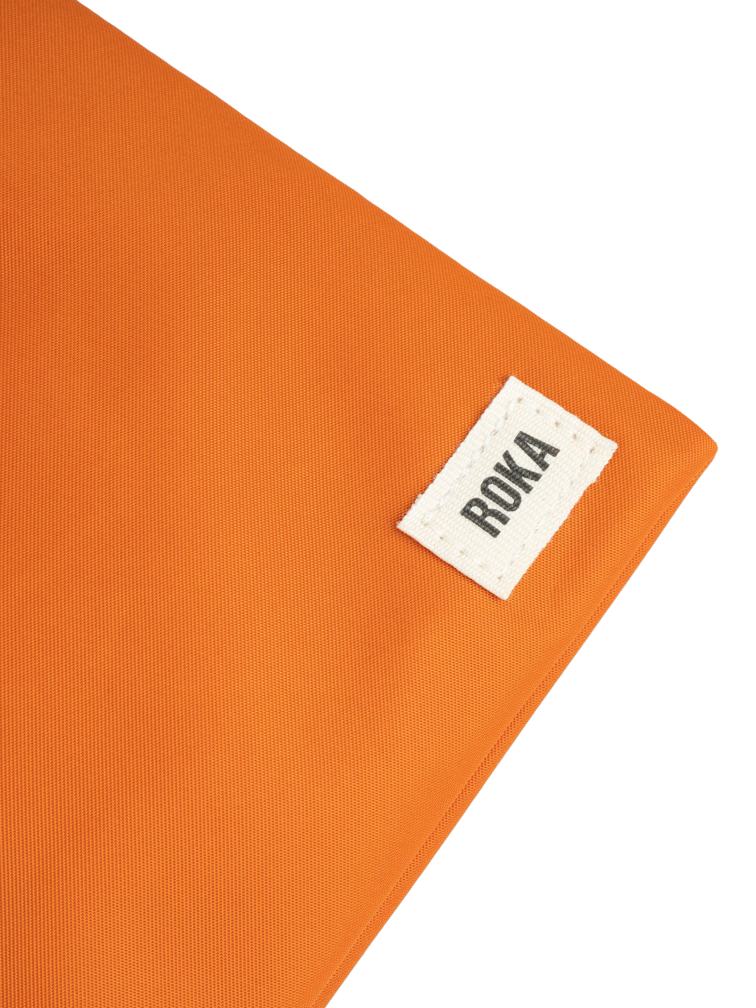 Product image 6 of 6, which shows ROKA London Chelsea Recycled Nylon Crossbody Pocket Bag, Burnt Orange