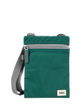 ROKA London Chelsea Recycled Nylon Crossbody Pocket Bag, Teal