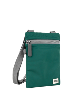 ROKA London Chelsea Recycled Nylon Crossbody Pocket Bag - view 2, Teal