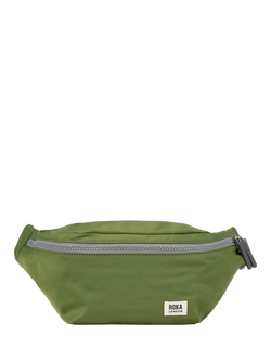 ROKA London Jubilee Recycled Nylon Hip Bag, 3.2L, Avocado