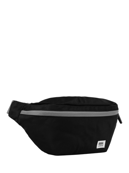 ROKA London Jubilee Recycled Nylon Hip Bag, 3.2L - view 2, Black
