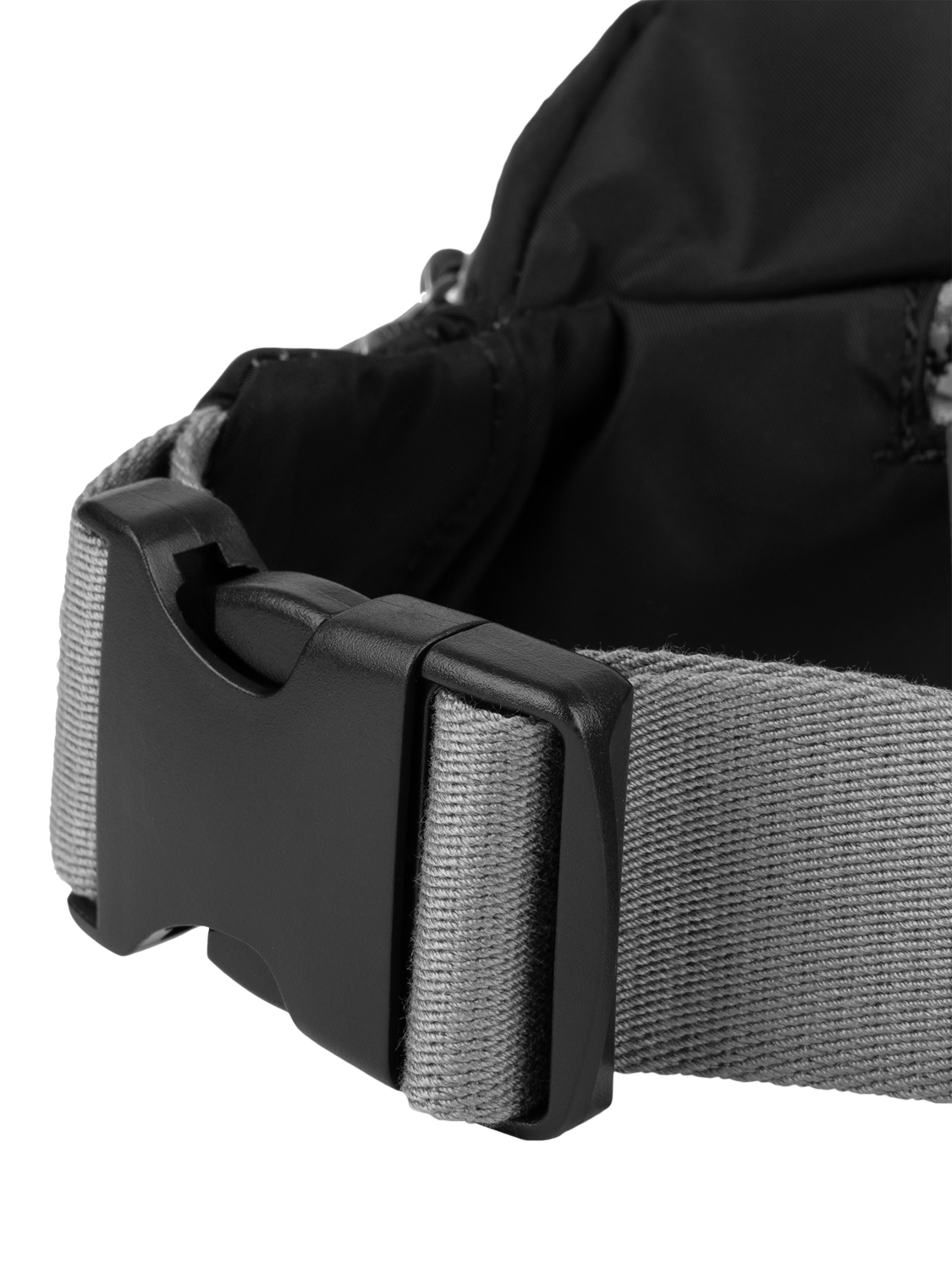 Product image 5 of 7, which shows ROKA London Jubilee Recycled Nylon Hip Bag, 3.2L, Black