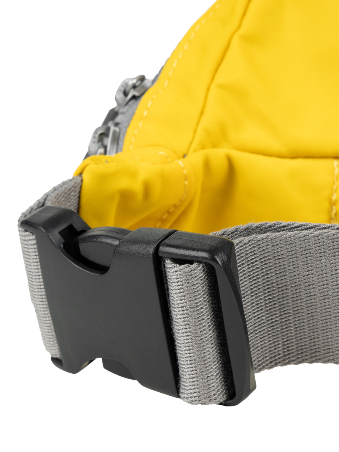 Product image 5 of 7, which shows ROKA London Jubilee Recycled Nylon Hip Bag, 3.2L, Mustard
