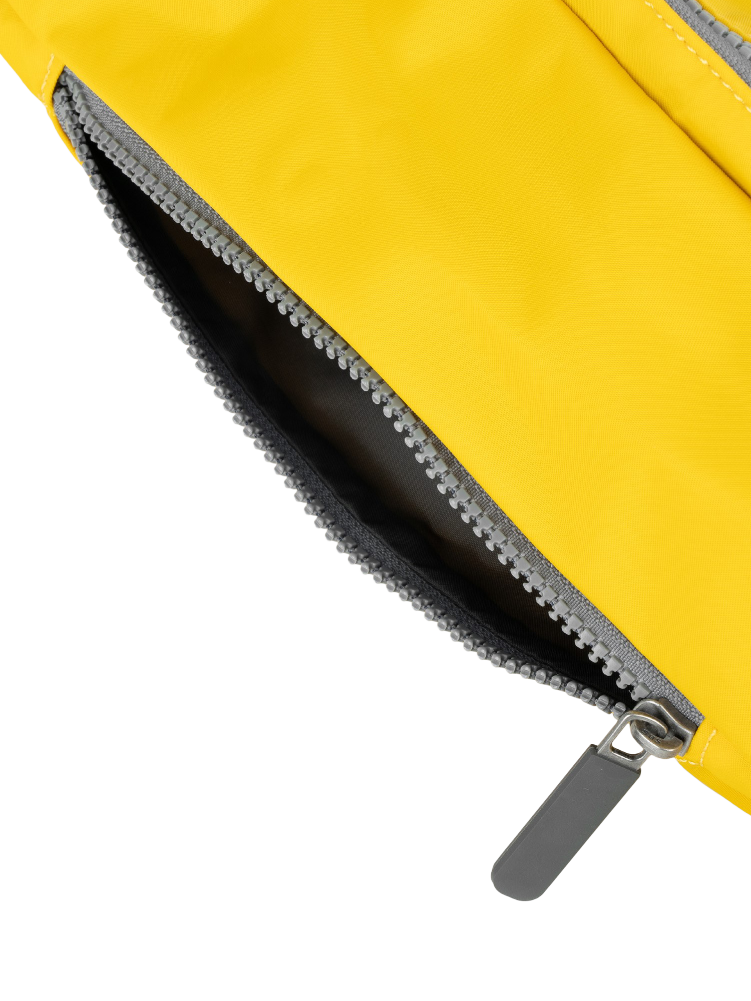 Product image 6 of 7, which shows ROKA London Jubilee Recycled Nylon Hip Bag, 3.2L, Mustard