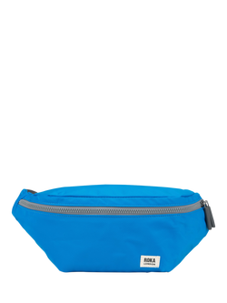 ROKA London Jubilee Recycled Nylon Hip Bag, 3.2L, Neon Blue