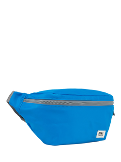 ROKA London Jubilee Recycled Nylon Hip Bag, 3.2L - view 2, Neon Blue