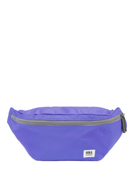 ROKA London Jubilee Recycled Nylon Hip Bag, 3.2L, Simple Purple
