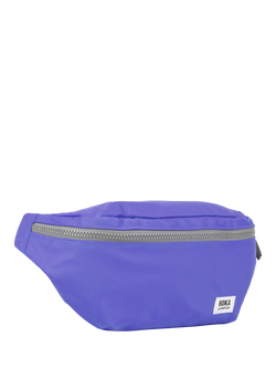 ROKA London Jubilee Recycled Nylon Hip Bag, 3.2L - view 2, Simple Purple