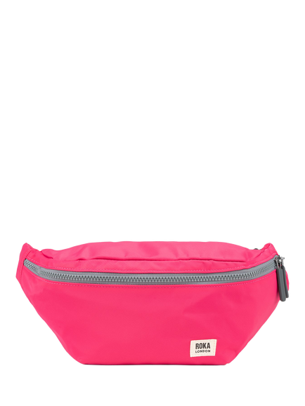ROKA London Jubilee Recycled Nylon Hip Bag, 3.2L, Sparkling Cosmo
