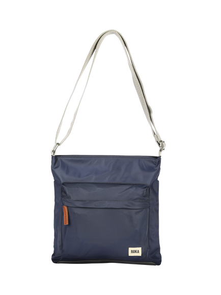 ROKA London Kennington Recycled Nylon Crossbody Bag, Midnight
