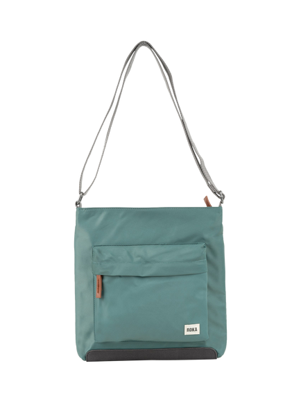 ROKA London Kennington Recycled Nylon Crossbody Bag, Sage