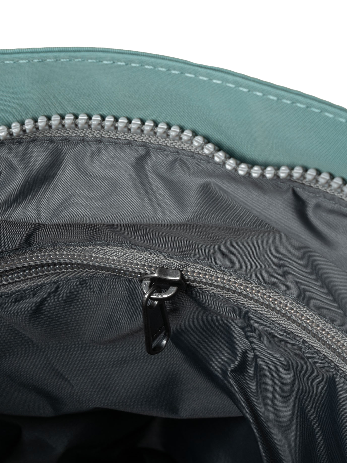 Product image 4 of 6, which shows ROKA London Kennington Recycled Nylon Crossbody Bag, Sage