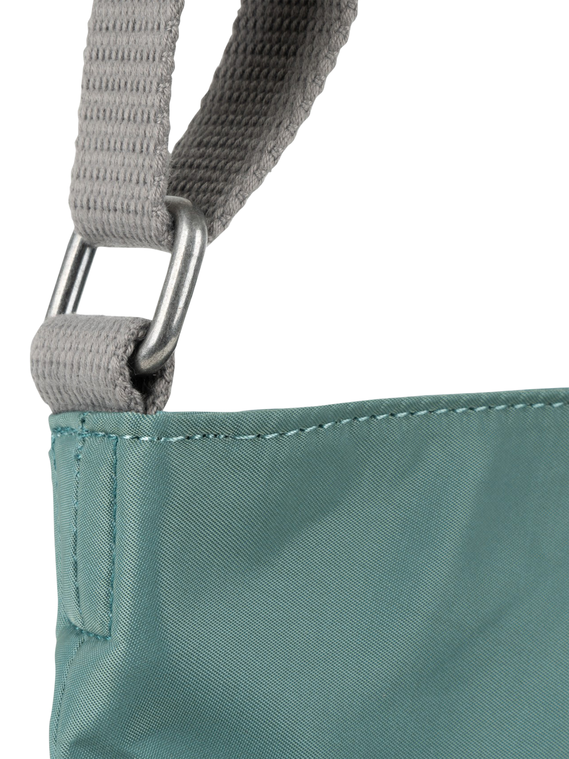 Product image 5 of 6, which shows ROKA London Kennington Recycled Nylon Crossbody Bag, Sage