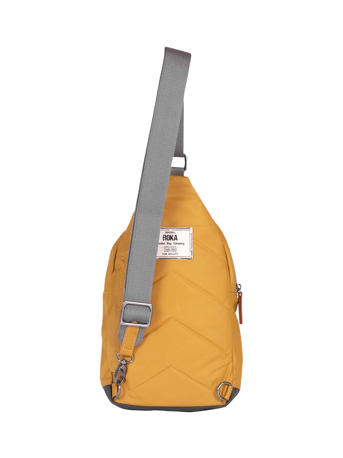 Product image 3 of 7, which shows ROKA London Willesden Recycled Nylon Sling Crossbody Bag, 4.5L, Corn