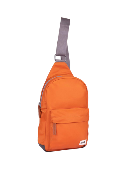 ROKA London Willesden Recycled Nylon Sling Crossbody Bag, 4.5L - view 2, Burnt Orange