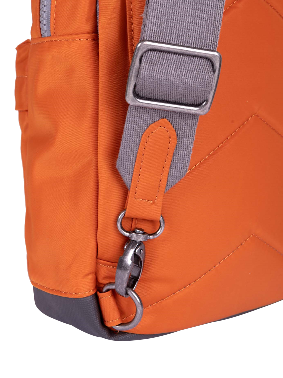 Product image 5 of 7, which shows ROKA London Willesden Recycled Nylon Sling Crossbody Bag, 4.5L, Burnt Orange
