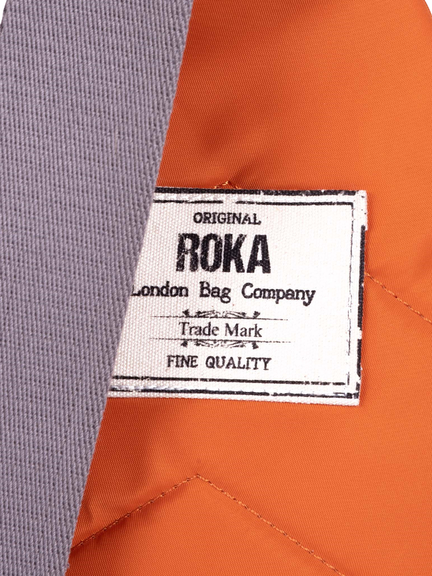Product image 7 of 7, which shows ROKA London Willesden Recycled Nylon Sling Crossbody Bag, 4.5L, Burnt Orange