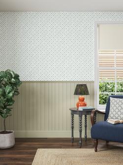 John Lewis Ayla Trellis Wallpaper, Cerulean Blue