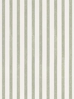 John Lewis Conwy Stripe Wallpaper - view 2, Myrtle Green