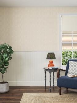 John Lewis Conwy Stripe Wallpaper, Putty