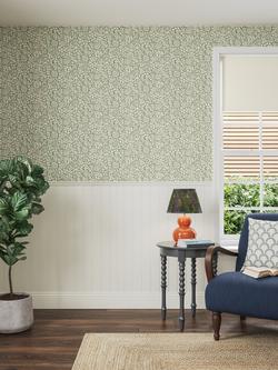 John Lewis Hidcote Wallpaper, Myrtle Green