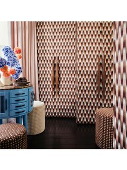 Harlequin x Henry Holland Southborough Furnishing Fabric - view 2, Rose