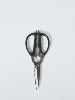 John Lewis Multi-Purpose Kitchen Scissors, Black