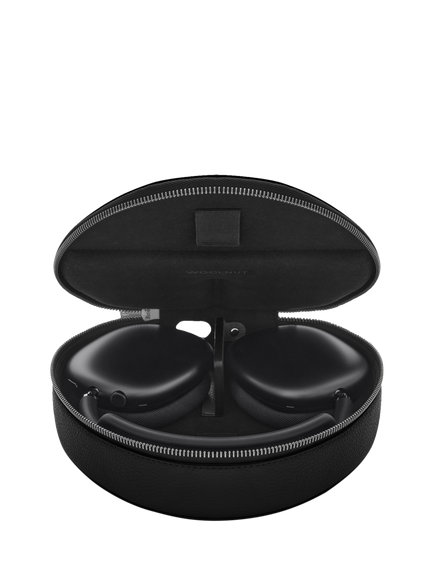 WOOLNUT Leather Case for AirPods Max 2 & AirPods Max, Black, Black