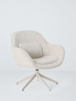 John Lewis ANYDAY Lynn Swivel Chair, Natural Fleck Weave, Natural Fleck Weave