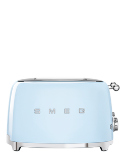 Smeg TSF03 4-Slice Toaster, Blue