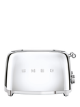 Smeg TSF03 4 Slice Toaster, Stainless Steel