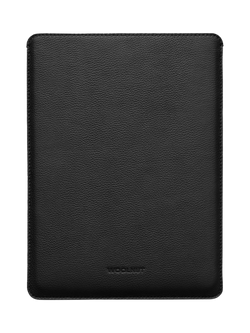 WOOLNUT Leather Sleeve for 13" MacBook Air & MacBook Pro - view 2, Black