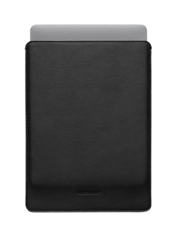 WOOLNUT Leather Sleeve for 14" MacBook Pro, Black