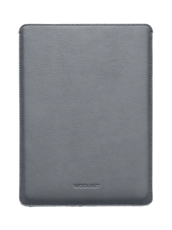 WOOLNUT Leather Sleeve for 14" MacBook Pro - view 2, Grey