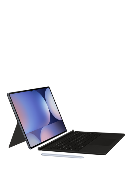 Samsung AI Book Cover Keyboard with Trackpad for Galaxy Tab S10 Ultra, Black, Black