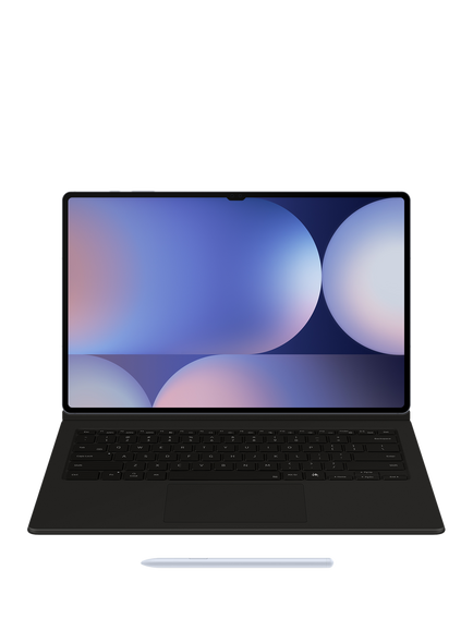 Samsung AI Book Cover Keyboard with Trackpad for Galaxy Tab S10 Ultra, Black - view 2, Black