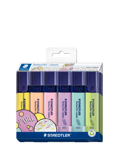 STAEDTLER Textsurfer Highlighter Pens, Pack of 6, Multi