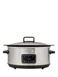 Crock-Pot Sizzle & Stew Slow Cooker, 6.5L, Black/Silver