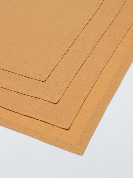 John Lewis Cotton Linen Blend Napkins, Set of 4 - view 2, Honey