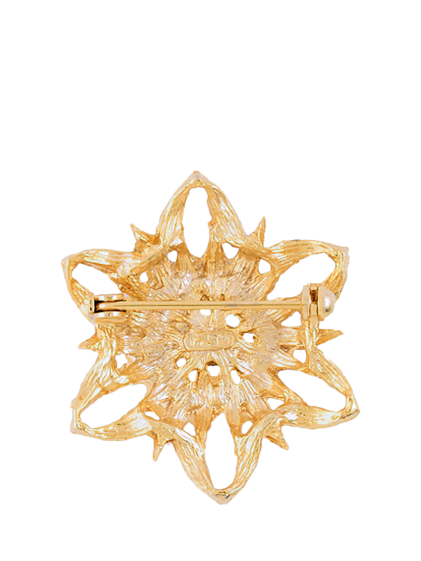 Product image 2 of 3, which shows Susan Caplan Pre-Loved Rediscovered Collection Faux Pearl Flower Brooch